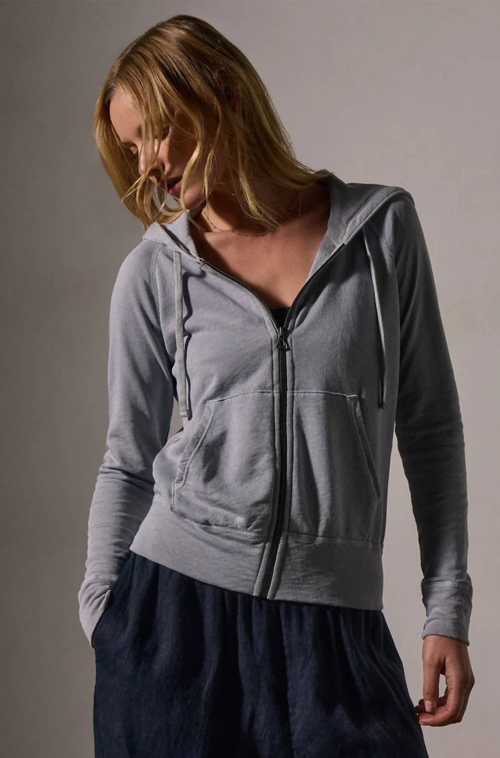 James Perse - Vintage French Terry Zip Hoodie