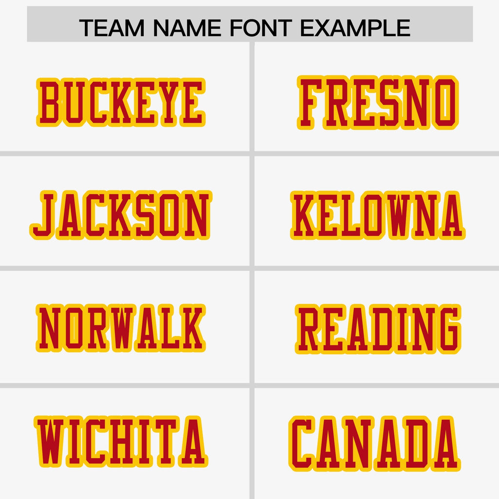 Custom White Gold-Red Raglan Sleeves Personalized Side Pattern Authentic Football Jersey