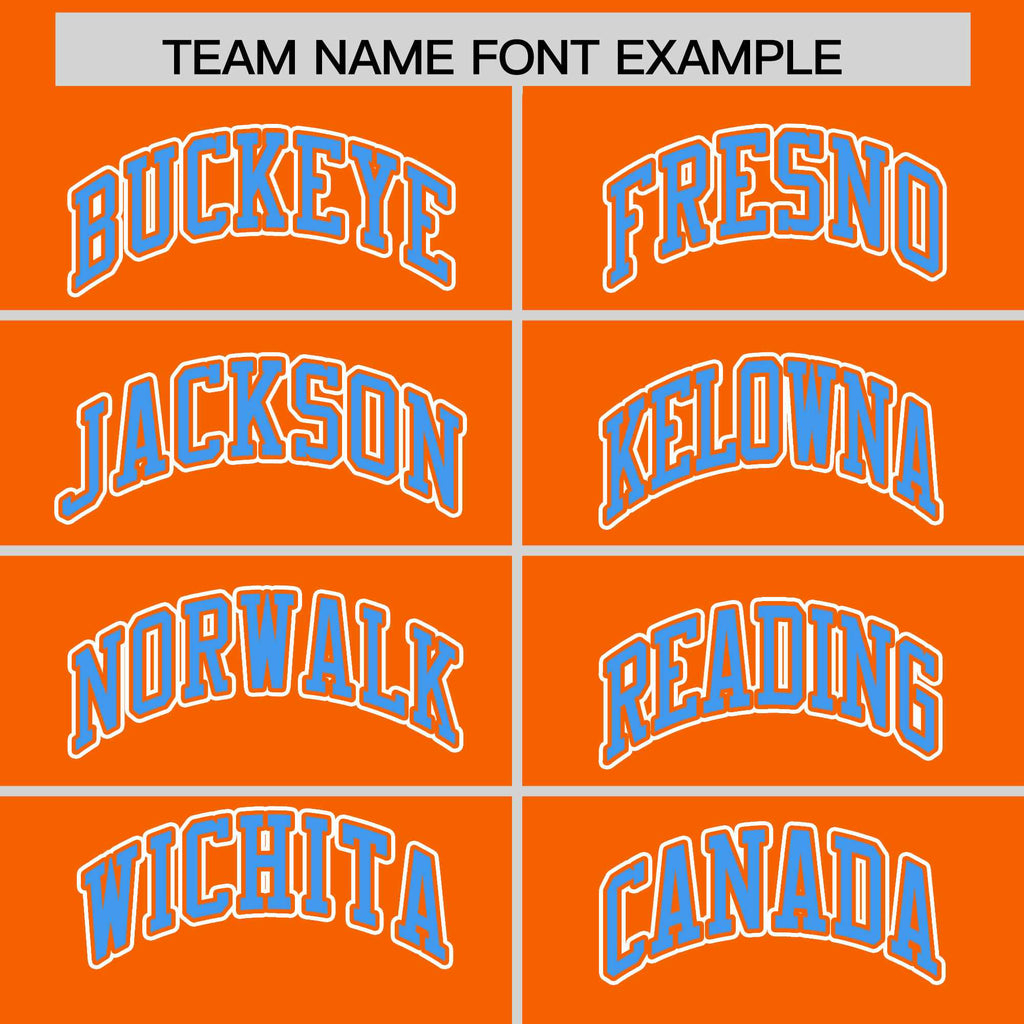 Custom Orange Powder Blue Raglan Sleeves Varsity Full-Snap Letterman Two Tone Jacket Hoodie