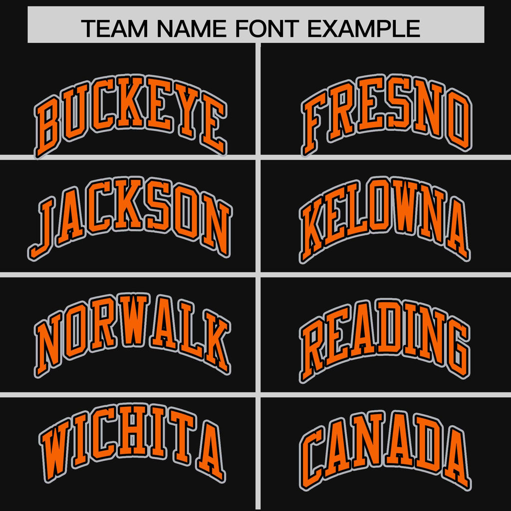 Custom Orange Black Split Fashion Varsity Full-Snap Letterman Two Tone Jacket Hoodie