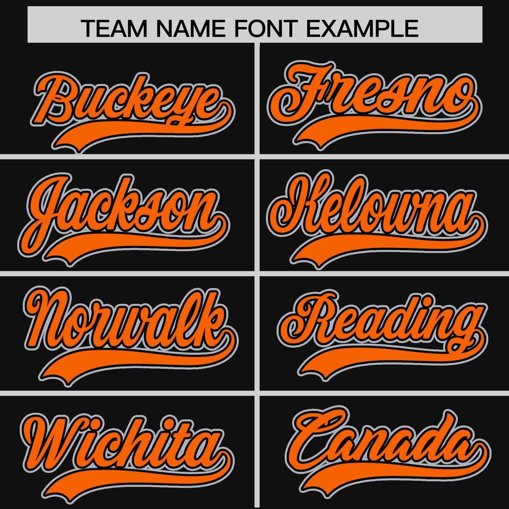Custom Orange Black Split Fashion Varsity Full-Snap Letterman Two Tone Jacket Hoodie