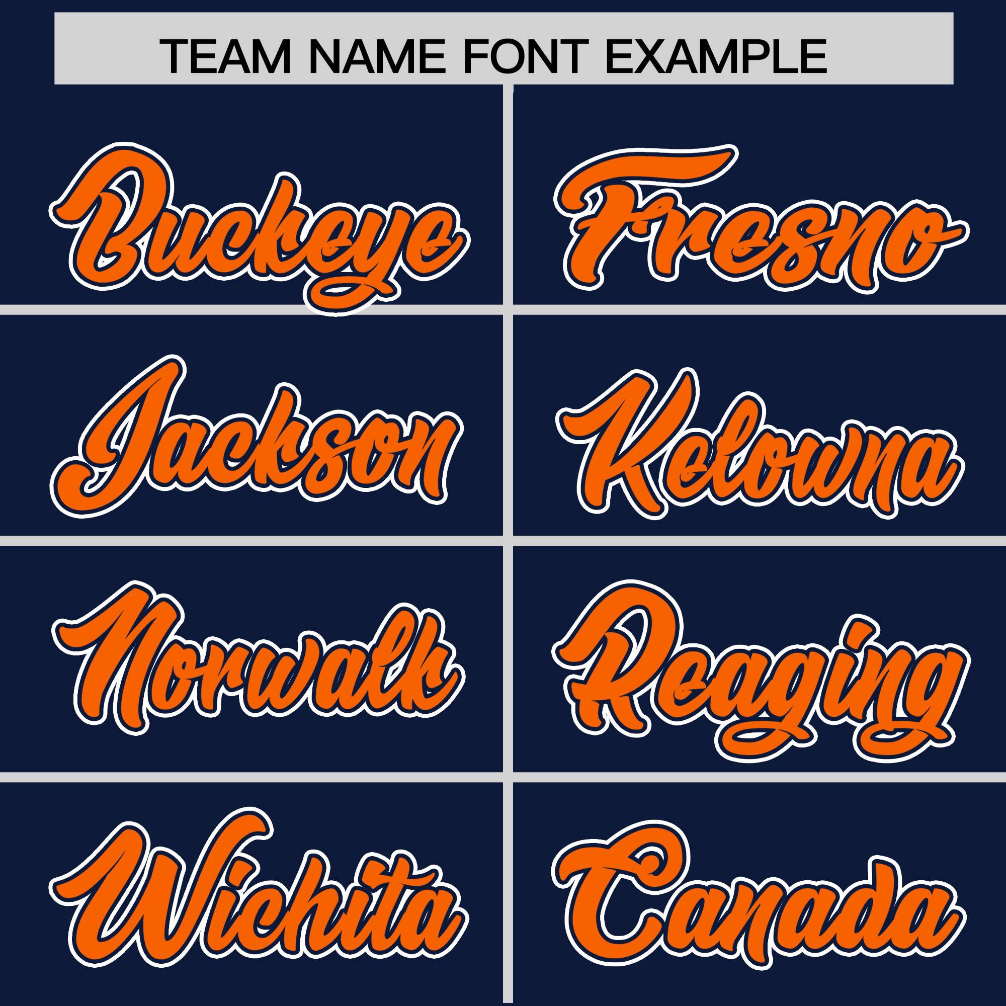 Custom Navy Orange Raglan Sleeves Varsity Full-Snap Letterman Two Tone Jacket Hoodie