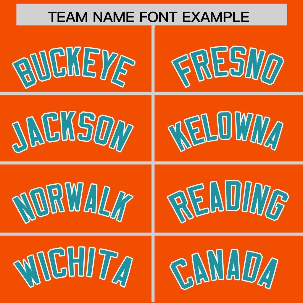 Custom Orange Aqua Color Block Varsity Full-Snap Letterman Jacket Hoodie