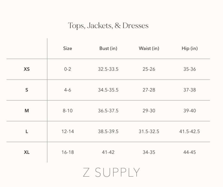 Z Supply - Champagne Long Sleeve Lounge Top