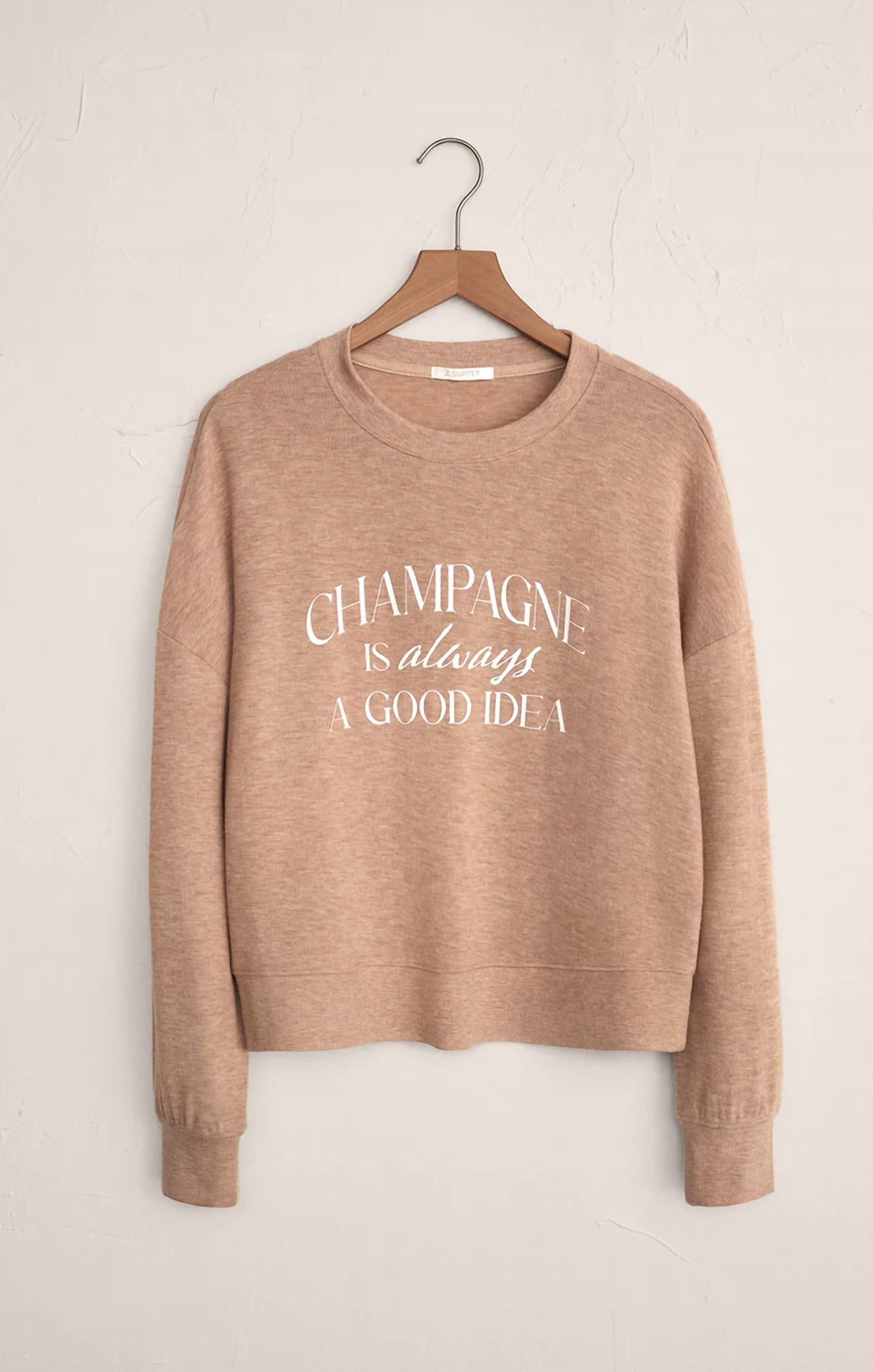 Z Supply - Champagne Long Sleeve Lounge Top