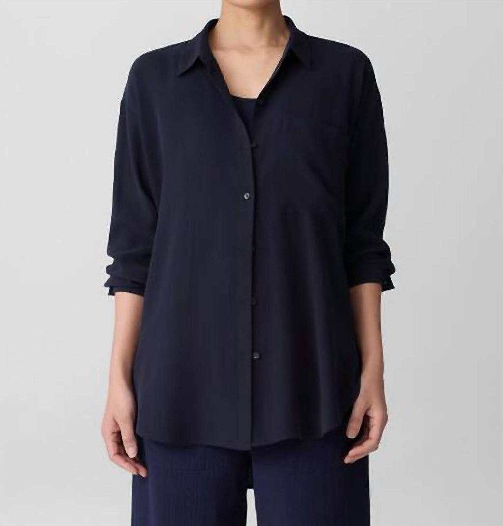 Eileen Fisher - Classic Collar Long Shirt